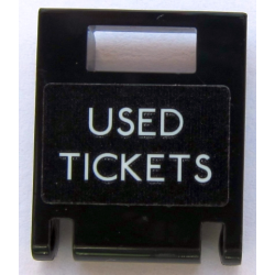 Container, Box 2 x 2 x 2 Door with Slot with 'USED TICKETS' Pattern (Sticker) - Set 10258 Container, Box 2 x 2 x 2 Door with Slot with 'USED TICKETS' Pattern (Sticker) - Set 10258