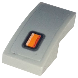 Slope, Curved 2 x 1 x 2/3 with Orange Blinker Light Pattern Model Right Side (Sticker) - Set 76917 Slope, Curved 2 x 1 x 2/3 with Orange Blinker Light Pattern Model Right Side (Sticker) - Set 76917