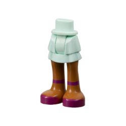 Mini Doll Hips and Skirt Layered, Medium Nougat Legs, Magenta Shoes with Ankle Straps Pattern - Thick Hinge Mini Doll Hips and Skirt Layered, Medium Nougat Legs, Magenta Shoes with Ankle Straps Pattern - Thick Hinge