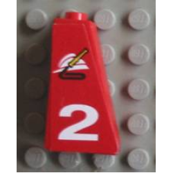 Slope 75 2 x 1 x 3 with Firefighter Logo and 2 Pattern Left (Sticker) - Set 8280 Slope 75 2 x 1 x 3 with Firefighter Logo and 2 Pattern Left (Sticker) - Set 8280