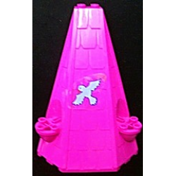 Tower Roof 6 x 8 x 9 with Flying Bird Pattern (Sticker) - Set 7582 Tower Roof 6 x 8 x 9 with Flying Bird Pattern (Sticker) - Set 7582