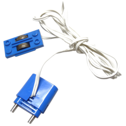 Electric, Train Track Contact Base with Wire (97 cm) and Connector with Cap