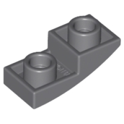Slope, Curved 2 x 1 x 2/3 Inverted - Dark Bluish Gray
