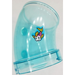 Cylinder Tube, Curved 45 degrees with Fish with Yellow Fins Pattern (Sticker) - Set 41430 Cylinder Tube, Curved 45 degrees with Fish with Yellow Fins Pattern (Sticker) - Set 41430
