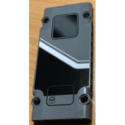 Technic, Panel Plate 5 x 11 x 1 with Black Bottom, White Stripes and Window Pattern Model Right Side (Sticker) - Set 42078