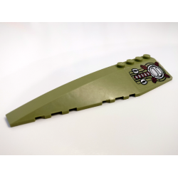 Wedge 12 x 3 Left with Armor, Hatch and Vents Pattern (Sticker) - Set 70164