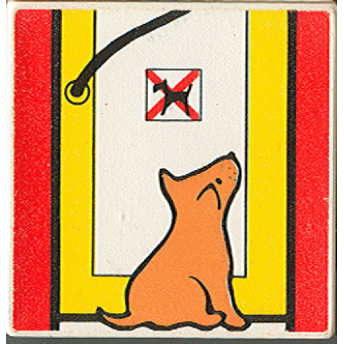 Деталь LEGO 2756pb160 Duplo, Tile 2 x 2 x 1 with Town Mosaic Picture 16 Pattern