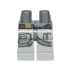 Hips and Light Bluish Gray Legs with SW Pilot Pockets and Dark Bluish Gray Belts Pattern Hips and Light Bluish Gray Legs with SW Pilot Pockets and Dark Bluish Gray Belts Pattern