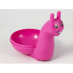 Snail Body with Black Eyebrows, White Eyes with Eyelashes, Chin Dimple, and Open Mouth Smile with Teeth Pattern Snail Body with Black Eyebrows, White Eyes with Eyelashes, Chin Dimple, and Open Mouth Smile with Teeth Pattern