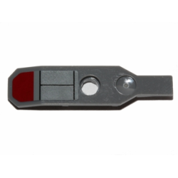 Minifigure, Utensil Ski without Hinge with Black Lines and Dark Red Hexagonal Pattern (Sticker) - Set 75012