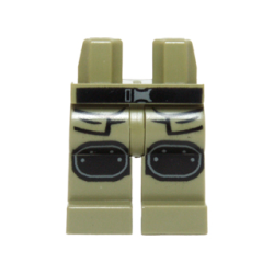 Hips and Legs with Black Belt, Pockets and Knee Pads Pattern Hips and Legs with Black Belt, Pockets and Knee Pads Pattern