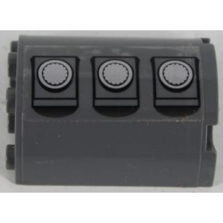 Cylinder Half 2 x 4 x 4 with 3 Gas Tank Hatches Pattern Model Right Side (Sticker) - Set 7683 Cylinder Half 2 x 4 x 4 with 3 Gas Tank Hatches Pattern Model Right Side (Sticker) - Set 7683