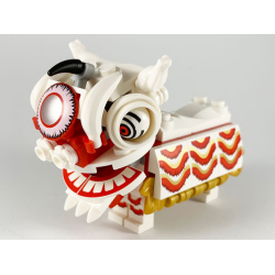 Lion Dance Costume White - Brick Built