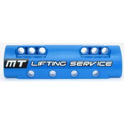 Technic, Panel Curved 11 x 3 with 10 Pin Holes through Panel Surface with White 'MT LIFTING SERVICE' Pattern (Sticker) - Set 42042