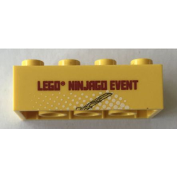 Brick 2 x 4 with Lego Ninjago Event Legoland Deutschland 2012 Pattern 1 of 3