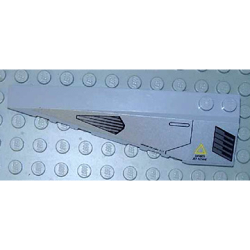 Деталь LEGO 50955pb001 Wedge 10 x 3 Left with Jet Intake and Exhaust Ports Pattern (Sticker) - Set 8630