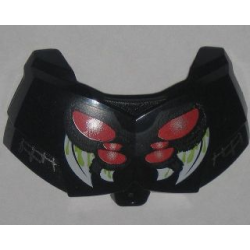 Large Figure Chest Armor Small with Red Spider Eyes and White Fangs Pattern