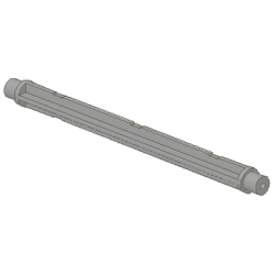 Vehicle, Brush Axle 1 x 8 - Light Gray Vehicle, Brush Axle 1 x 8 - Light Gray