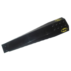Wedge 16 x 4 Triple Curved with Reinforcements with Batman Logo Pattern on Both Sides (Stickers) - Set 7779