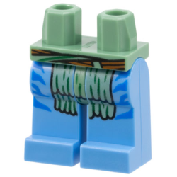 Hips and Medium Blue Legs with Dark Orange Belt, Sand Green Loincloth, and Blue Markings Pattern Hips and Medium Blue Legs with Dark Orange Belt, Sand Green Loincloth, and Blue Markings Pattern