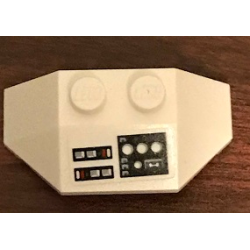 Wedge 2 x 4 Triple with SW Instrument Panel with White Circles Pattern (Sticker) - Set 75244