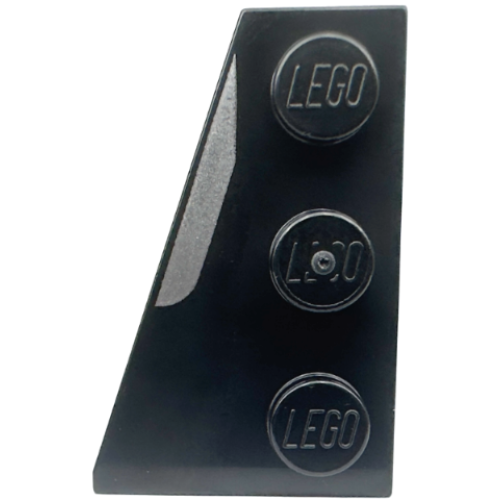 Деталь LEGO 43723pb04 Wedge, Plate 3 x 2 Left with Silver Stripe Pattern