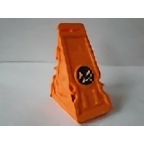 Деталь LEGO 30556pb12 Vehicle, Racer Launcher with Ghost Logo and Stat Card on Inside Pattern (Stickers) - Set 4578