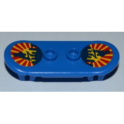 Minifigure, Utensil Skateboard Deck with City Skyline Sunset and Skateboarder Pattern (Stickers) - Set 8403