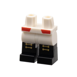 Hips and Legs with Black Boots, Red Coattails, Gold Laces Pattern Hips and Legs with Black Boots, Red Coattails, Gold Laces Pattern