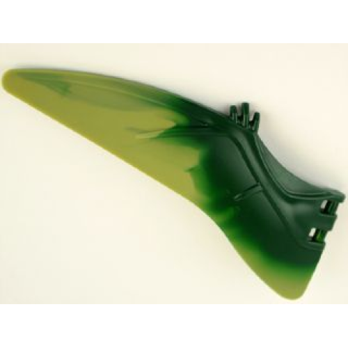 Деталь LEGO 98088pb02 Dinosaur Wing Pteranodon - Left with Marbled Olive Green Edge Pattern
