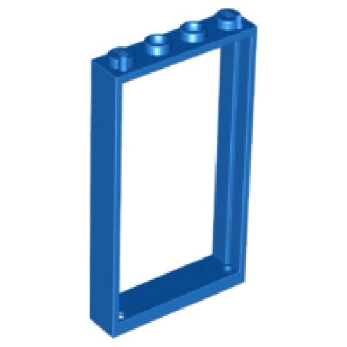 Деталь LEGO 60596 Door, Frame 1 x 4 x 6 with 2 Holes on Top and Bottom - Blue