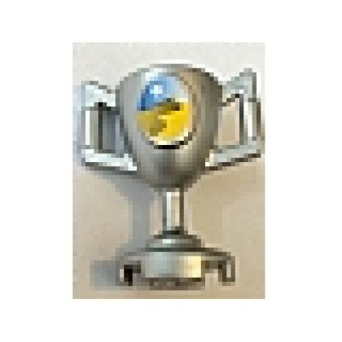 Деталь LEGO 89801pb04 Minifigure, Utensil Trophy Cup with Desert and Full Moon Pattern (Sticker) - Set 8864