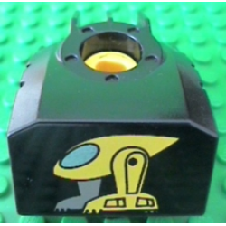 Duplo, Toolo MyBot Engine Program Brick with Yellow Robot Pattern