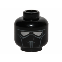 Minifigure, Head Alien with Face Mask with Silver Goggles Pattern (SW V-wing Pilot)