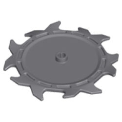 Technic Circular Saw Blade 9 x 9 with Frictionless Axle Hole and Teeth in Alternating Directions Technic Circular Saw Blade 9 x 9 with Frictionless Axle Hole and Teeth in Alternating Directions