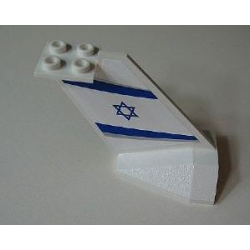 Tail Wedge with EL AL Logo Pattern on Both Sides (Stickers) - Set 4032-3
