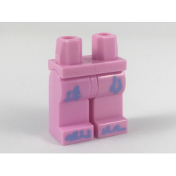 Hips and Legs with Bright Light Blue Splotches Pattern Hips and Legs with Bright Light Blue Splotches Pattern