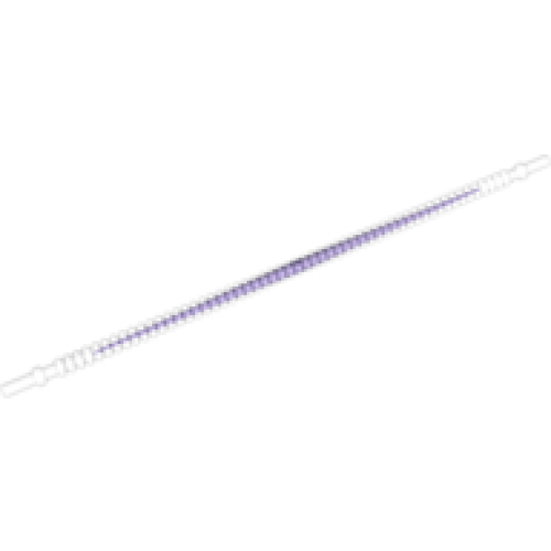 Деталь LEGO 57539pb04 Hose, Flexible Ribbed with 8mm Ends 19L / 15.2cm with Molded Dark Purple Center Pattern
