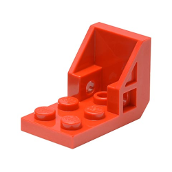Bracket 3 x 2 - 2 x 2 Inverted (Space Seat) - Red