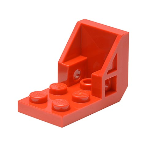 Деталь LEGO 4598 Bracket 3 x 2 - 2 x 2 Inverted (Space Seat) - Red