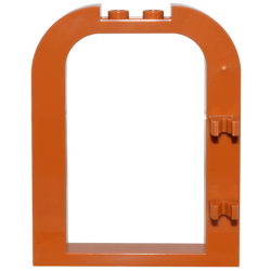 Door, Frame 1 x 6 x 6 Curved Top with 1 x 2 Cutout and Clips