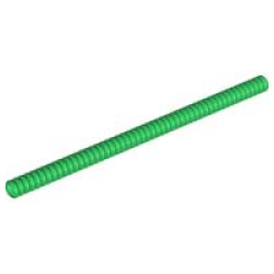 Hose, Ribbed 7mm D. 17L / 13.6cm - Green