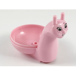 Snail Body with Black Eyebrows, White Eyes with Eyelashes, Freckles, and Open Mouth Smile with Teeth Pattern Snail Body with Black Eyebrows, White Eyes with Eyelashes, Freckles, and Open Mouth Smile with Teeth Pattern