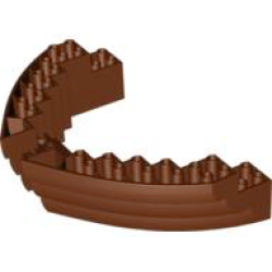 Boat, Hull Brick 16 x 10 x 3 - Reddish Brown Boat, Hull Brick 16 x 10 x 3 - Reddish Brown