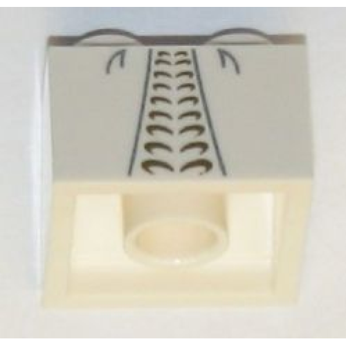 Деталь LEGO 3039pb060 Slope 45 2 x 2 with Wedding Dress Pattern