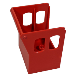 Duplo Boat Cabin 3 x 4 Base with Sloping Front - Red Duplo Boat Cabin 3 x 4 Base with Sloping Front - Red
