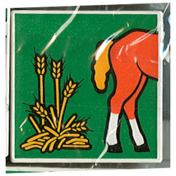 Duplo, Tile 2 x 2 x 1 with Horse Mosaic Picture 10 Pattern