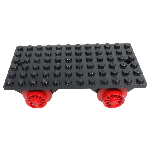 Деталь LEGO x487 Train Base 6 x 12 with Wheels