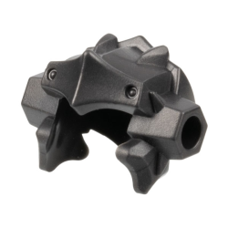 Minifigure, Headgear Helmet Angular and Ridged, Rivets on Front and Back