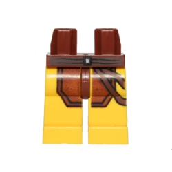 Hips and Yellow Legs with Reddish Brown Loincloth and Diagonal Belts Pattern (SW Naboo Security Guard)